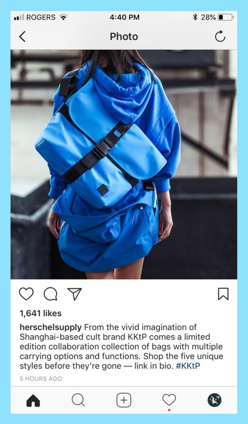 Instagram Marketing by Herschel