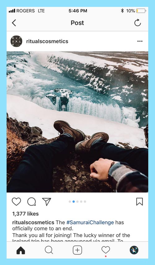 instagram marketing carousel post example