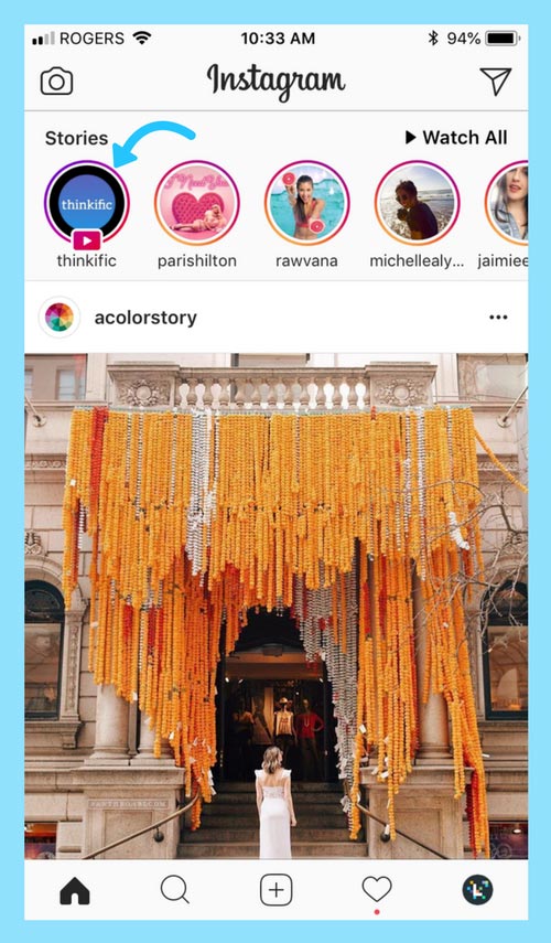 Marketing instagram stories example 16