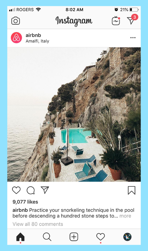 Instagram Marketing Algorithm Relationship Example