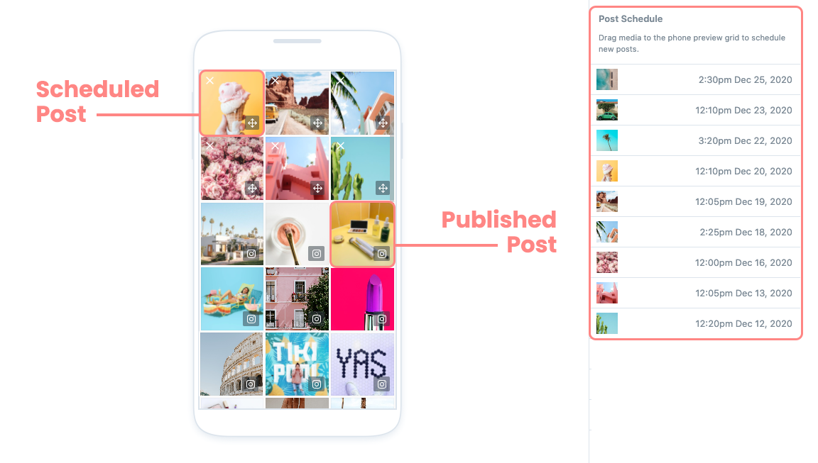 Curated Instagram Feed Using Later’s Visual Instagram Planner