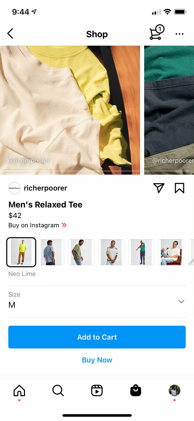 instagram checkout example 2